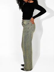 The Muse Vintage Wash | Wide Leg Jeans